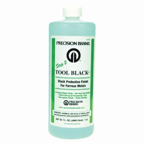 Precision Brand® Tool Black® 45110 Tool Black, 1 pt Container, Liquid Form, Clear, 50 to 75 sq-ft Coverage